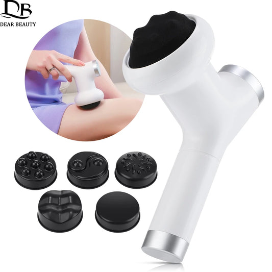 8 Gears Portable Massage Gun Body Shaping Fat Reduction Neck Waist/Shoulder Relax Pain Relief Electric Muscle Massager