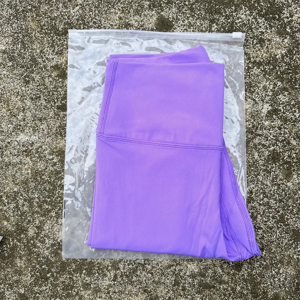 Solid Color Back Waist Pocket High Waist Yoga Legging Women/Sport Cropped Pants Butter Athletic Gym Comprehensive Training Jog