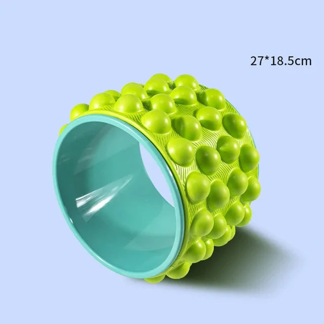 Back Roller Myofascial Release Trigger Point Yoga Wheel Foam Roller/Treat Back Pain Deep Tissue Massage Exercise Mobility