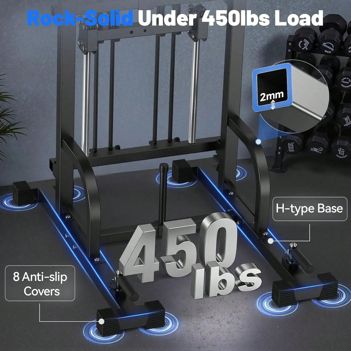 FLYBIRD Power Tower Pull Up Bar Station 450LBS Stable/Pull Up Dip Station For Home Gym Strength Training Equipment