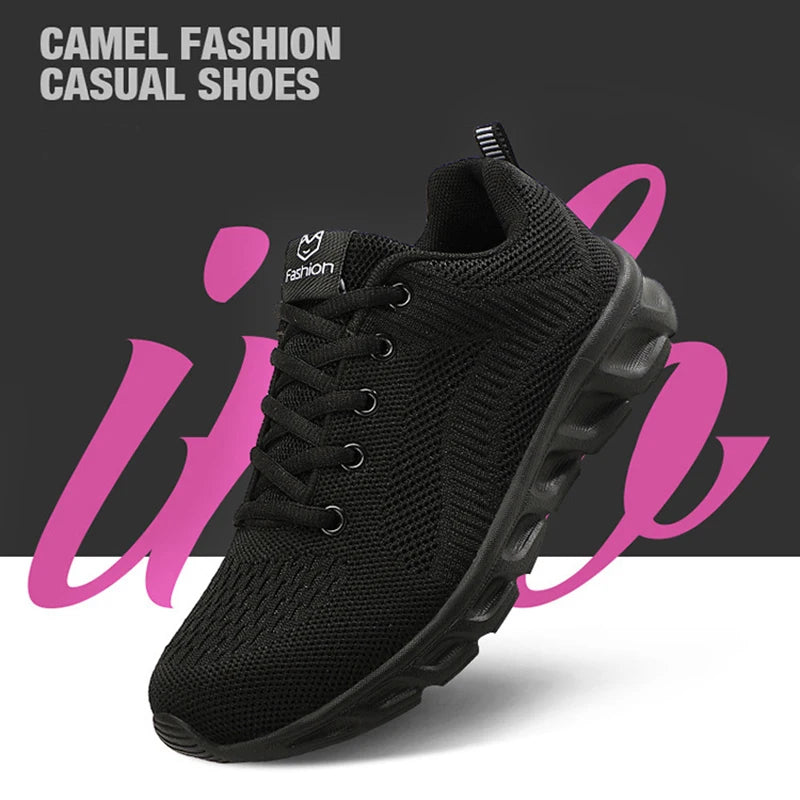 Women New Lightweight Soft Sole Sneakers Outdoor Sports/Casual Shoes Women's Mesh Comfort Running Shoes