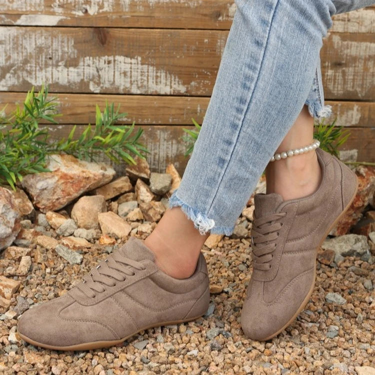 Women's Casual Flat-Soled Non-Slip Wear-Resistant Sport Spring/Autumn Round-Toe Soft And Comfortable Women Single Shoes
