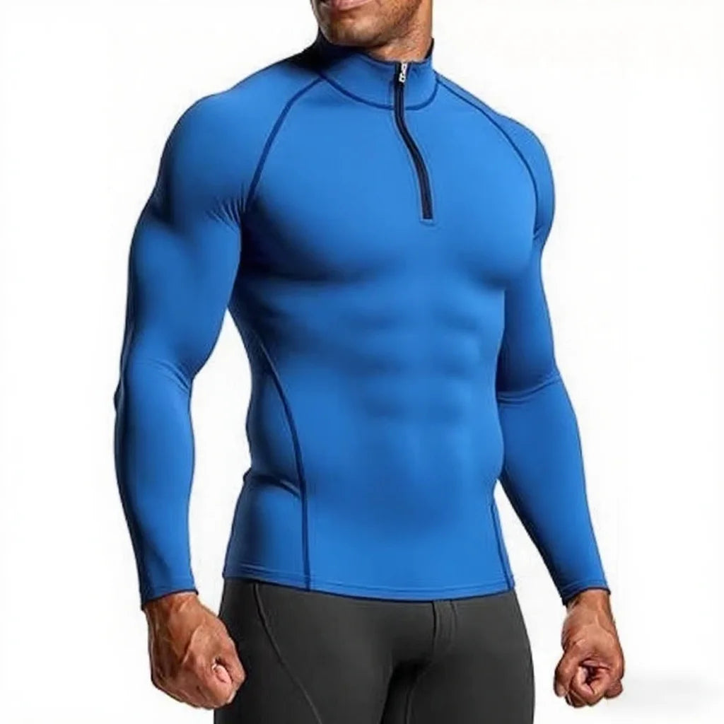 Men Sportswear Fitness Shirts Slim Long sleeve Gym T-shirt Running/Top Tee Tights Training Compression Clothes Sport T Shirt Men