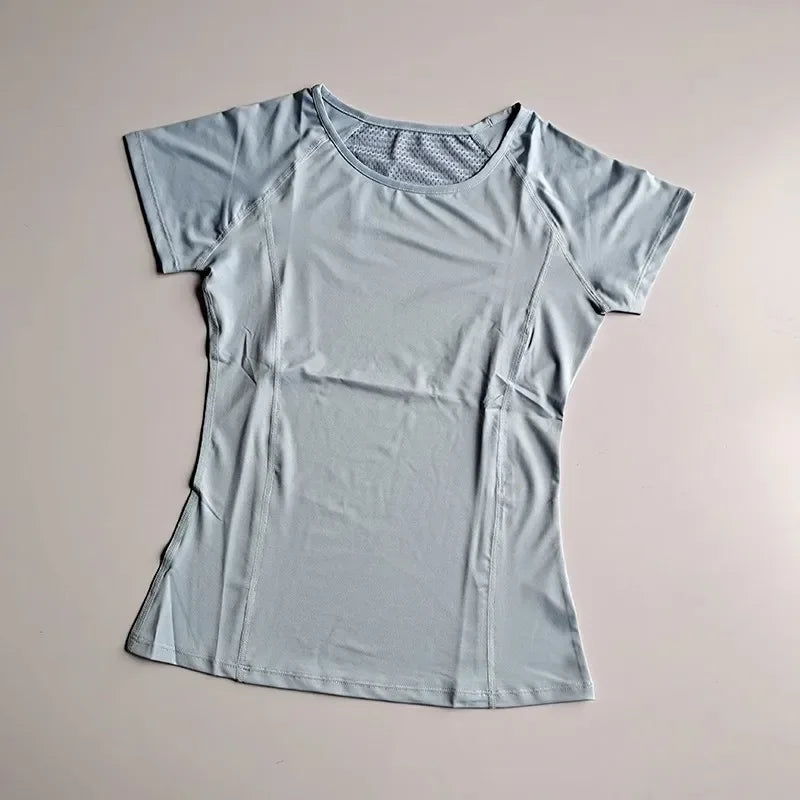 Outdoor Sports Shirt Sportswear Yoga Wear Women's Sports/T-Shirt Fitness Clothes Running Yoga Top Female Workout Tops T-shirt