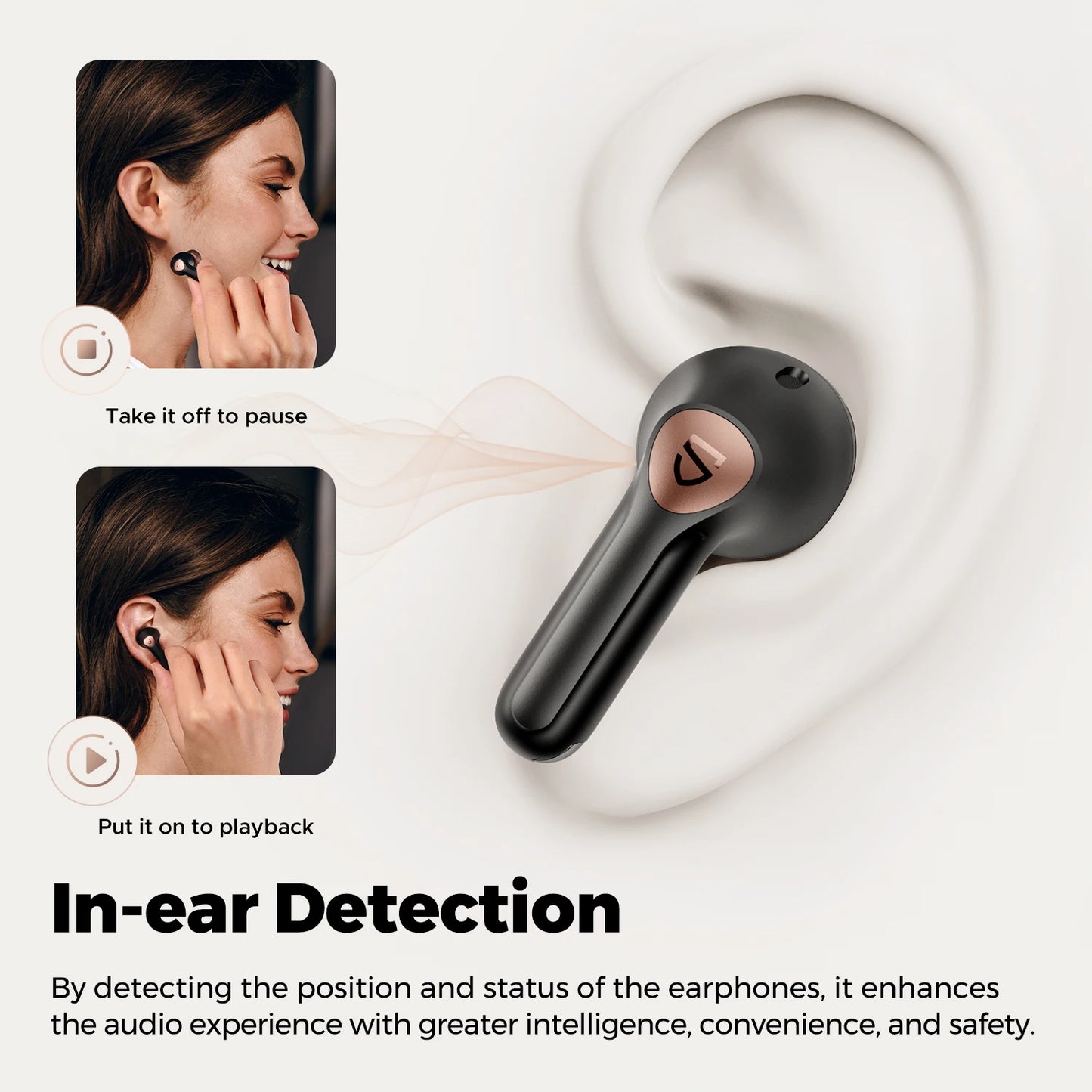 SoundPEATS Air4 Pro ANC Bluetooth 5.3 Wireless Earbuds/with Lossless Sound AptX Voice Multipoint Connection, in-Ear Detection
