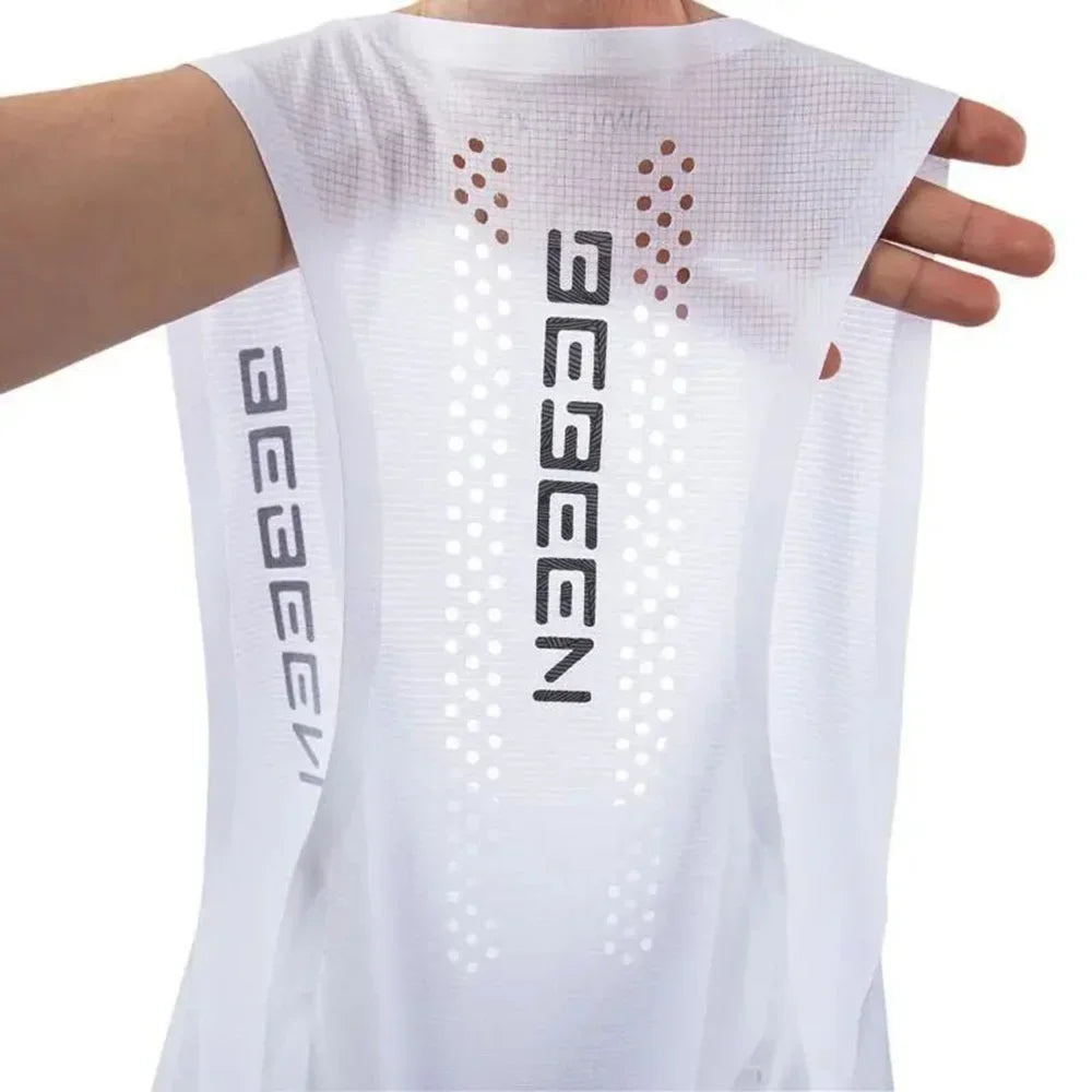 Men's Vest Mesh Breathable Quick Dry Outdoor Sports Sleeveless Top/Lightweight Slim Fit Tank Top Men's Fashion Summer New