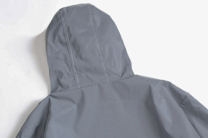 Night Reflective Clothes Spring New Men's Hooded Jacket Outdoor/Run Casual Windproof Coat Couples Hip-hop Streetwear S-5XL