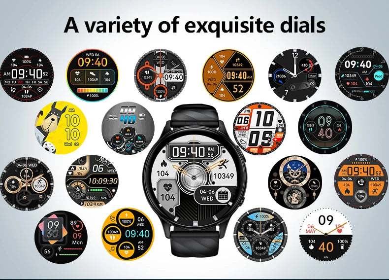 KUMI GW5 Smart Watch 1.39" HD Display Fitness Tracker/IP68 Waterproof Heart Rate SpO2 Monitor 100+ Sports Modes