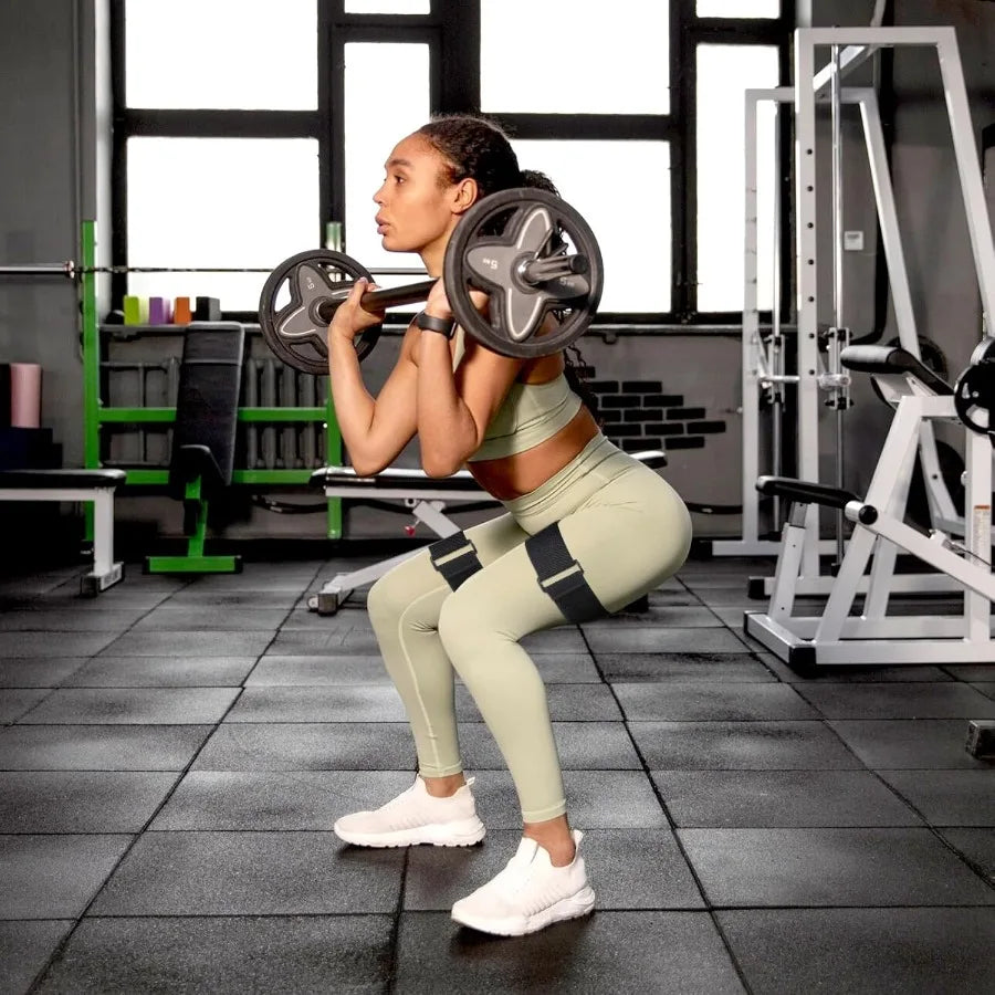 2 Pcs Occlusion Bands Glutes Hip Building Blood Flow Restriction Bands/BFR Bundle Booty Bands Best Fabric Resistance Bands for