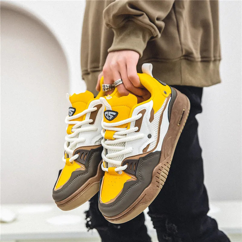 Men's shoes four seasons of the new style students/retro platform leisure sports shoes