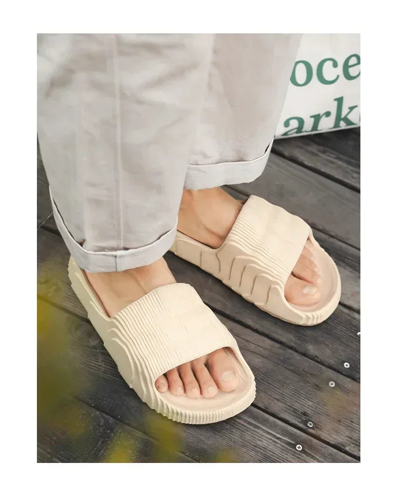 Luxury Man Sandal for Men Brand Men's Shoes White Sandals Flat/Men's Soft Sandal Summer Shoes Sale Slippers