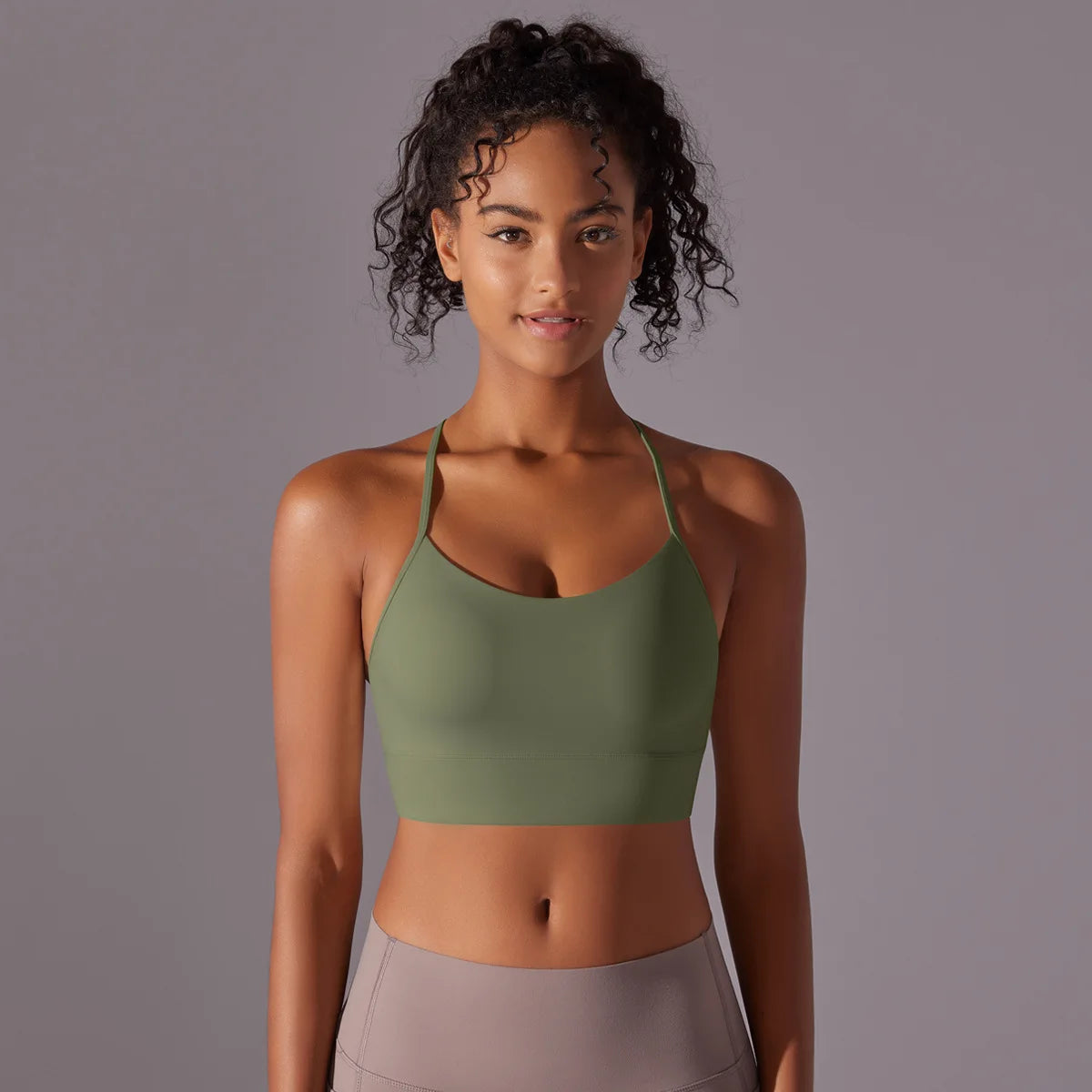 Women Sport Bra Fitness Yoga Top Underwear Soft Y Line Back Running/Gym Crop Top Workout Bra With Chest Pad Push Up Yoga Bra
