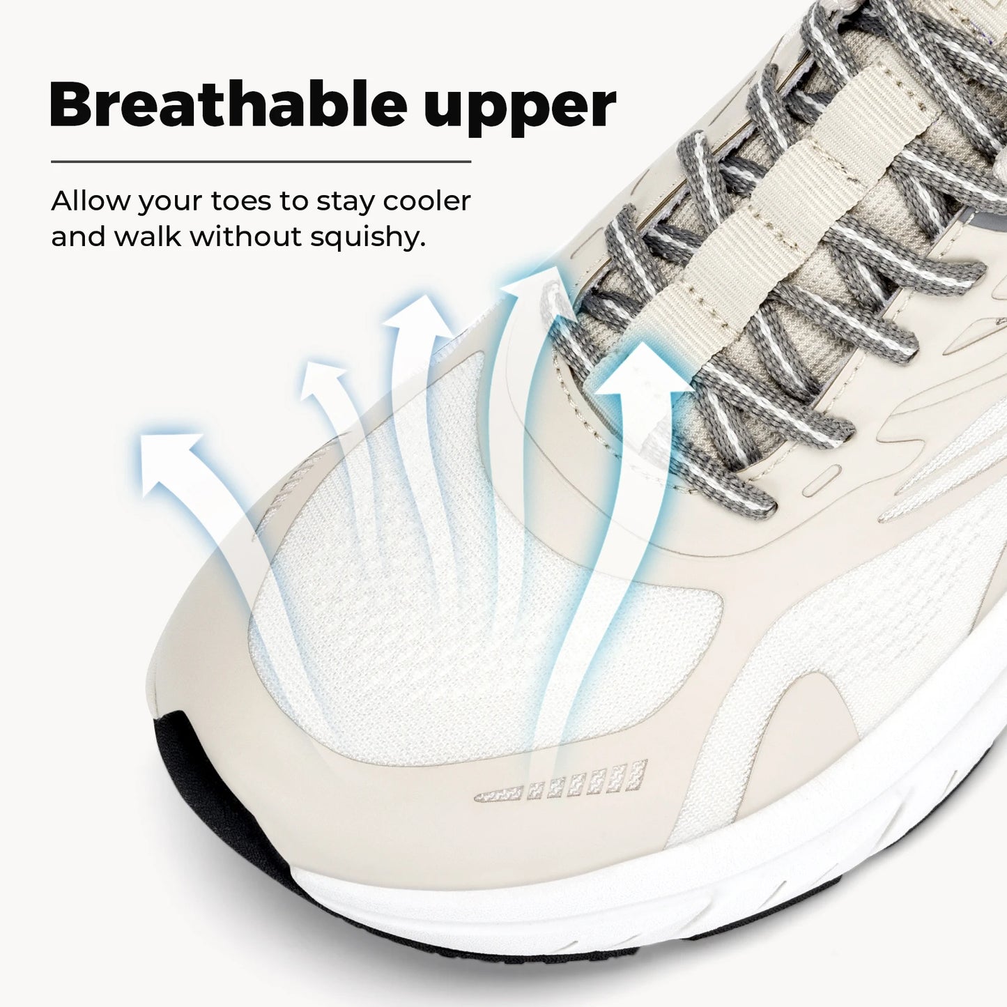 FitVille Comfortable Extra Wide Walking Shoes for Men/Lightweight Men[s Walking Shoes Wide Width Non Slip Cushioned