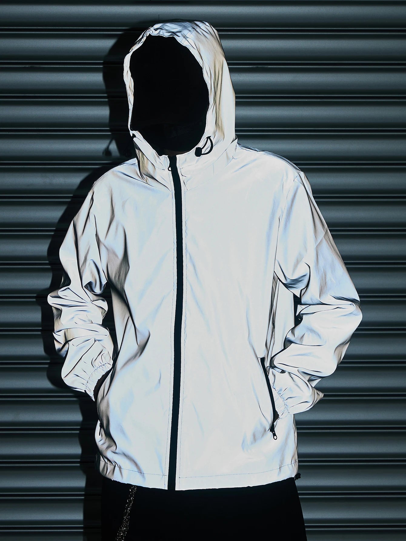 Night Reflective Clothes Spring New Men's Hooded Jacket Outdoor/Run Casual Windproof Coat Couples Hip-hop Streetwear S-5XL