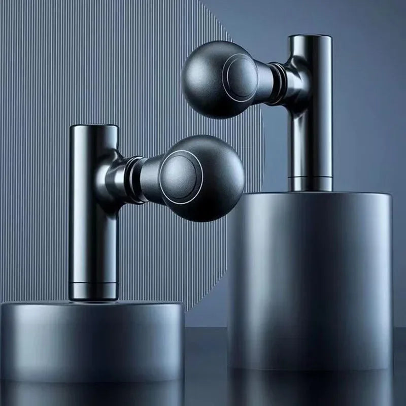 Mini Massage Massage LCD Screen 6 Heads Gun Muscle Massager/Portable Electric Fascia Gun for Neck Foot Body Fascia Gun