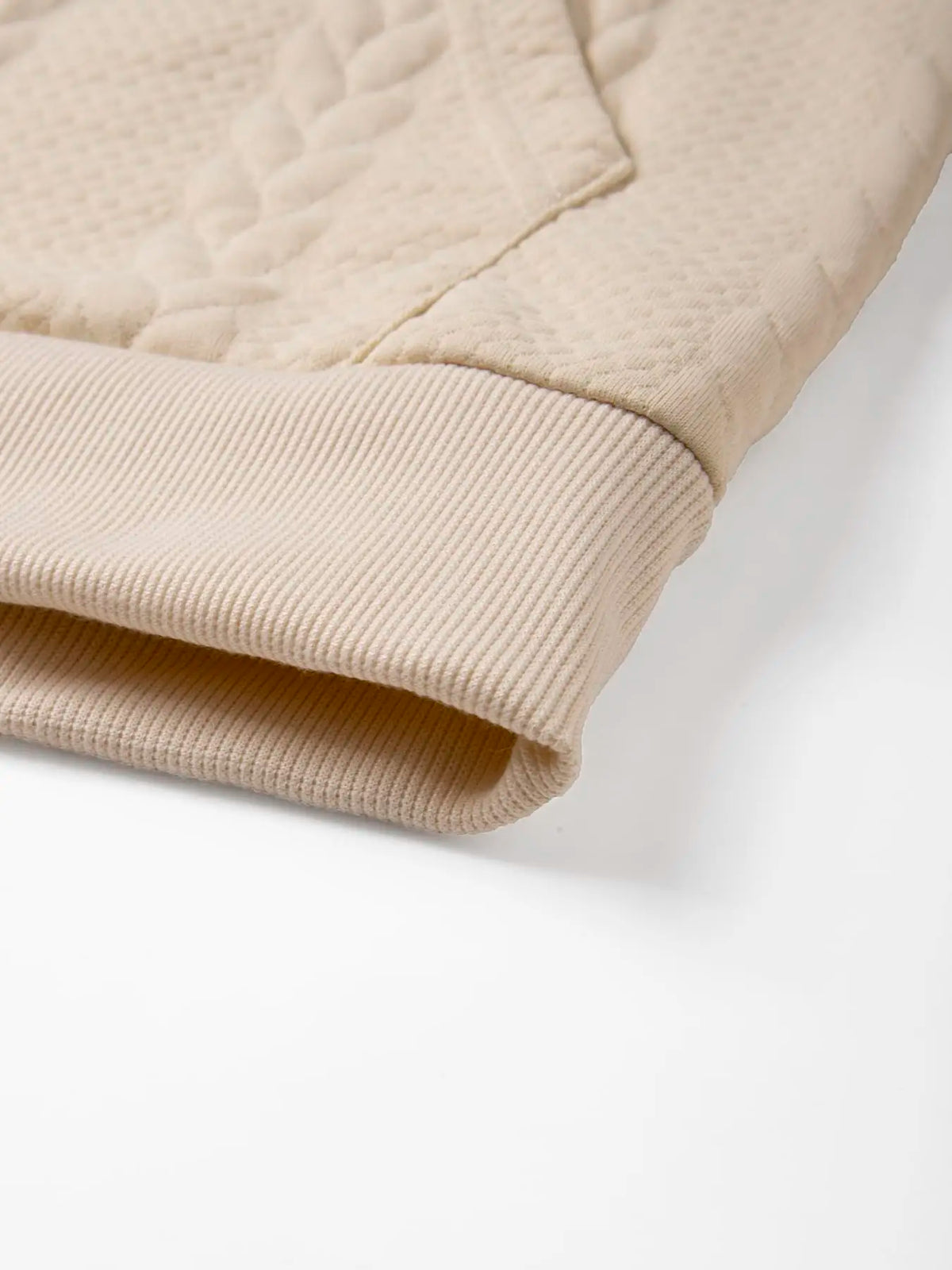 Men's Textured Zip Hooded Sweatshirt Full Zipper Jacket/Kangaroo Pocket Ribbed Cuffs Warm Casual Street Outerwear