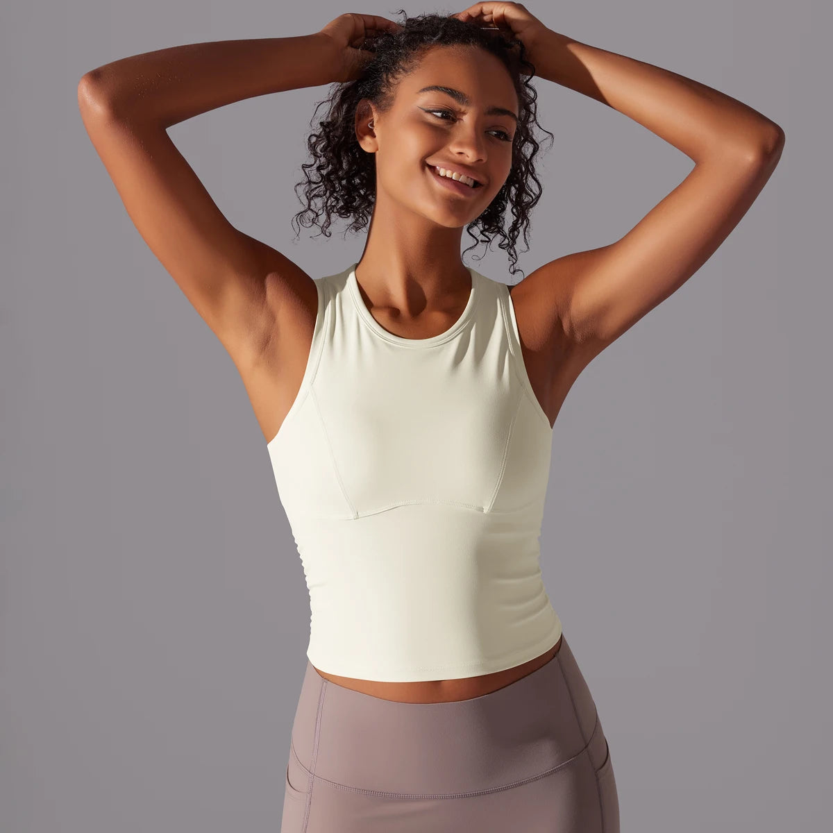 Sleeveless Yoga Vest Slim Sportswear  Stretchy Slim Sports Bra/Breathable Pleated Tank Top Quick Dry Fitness Wear Sexy Slim Top