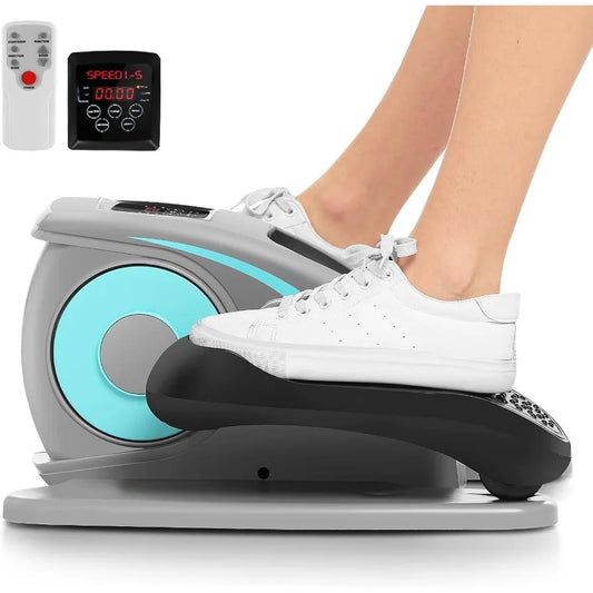Under Desk Elliptical Machine Quiet Pedal Exerciser for Seniors Office & Home/Low-Impact Seated Leg Workout Equipment, Smart