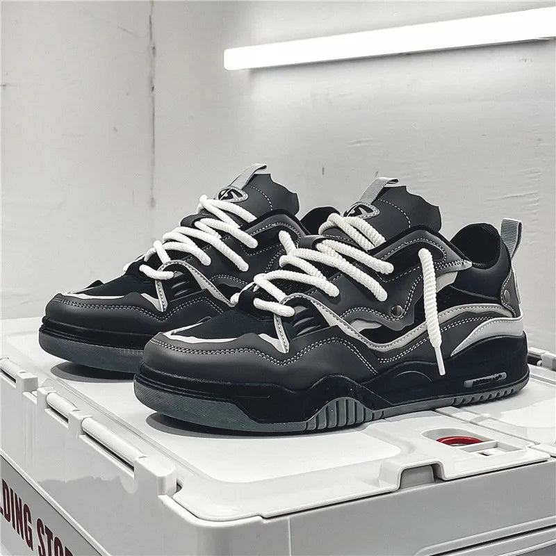 Men's shoes four seasons of the new style students/retro platform leisure sports shoes