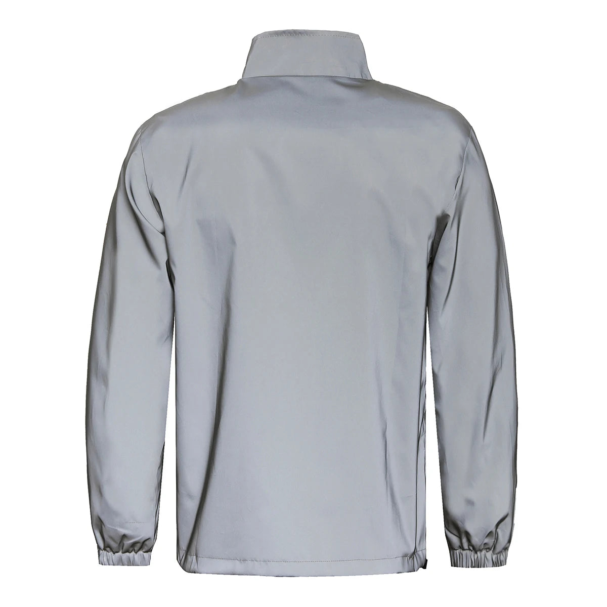 Spring New Men's Reflective Jacket Outdoor Night Running/Cycling Windproof Safety Bright Fashion Stand Collar Casual Coats