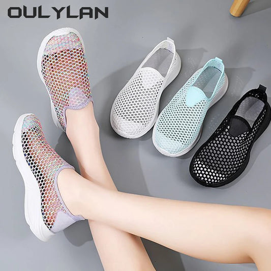 Lightweight Shoe Women's Shoes Summer Breathable Thin Mesh/Casual Shoes Soft Soled Sneakers Women Shoes