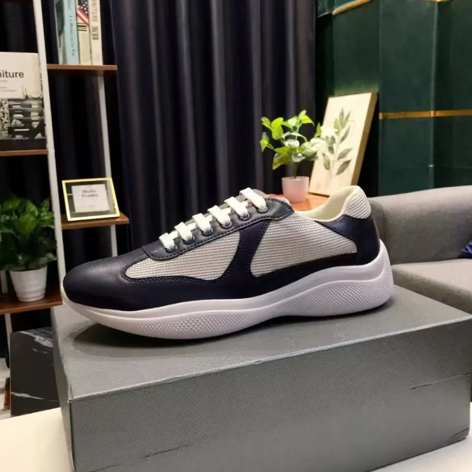 New P-style breathable casual sneakers for summer high-end men's shoes/fashionable mesh panel shoes fitness shoes