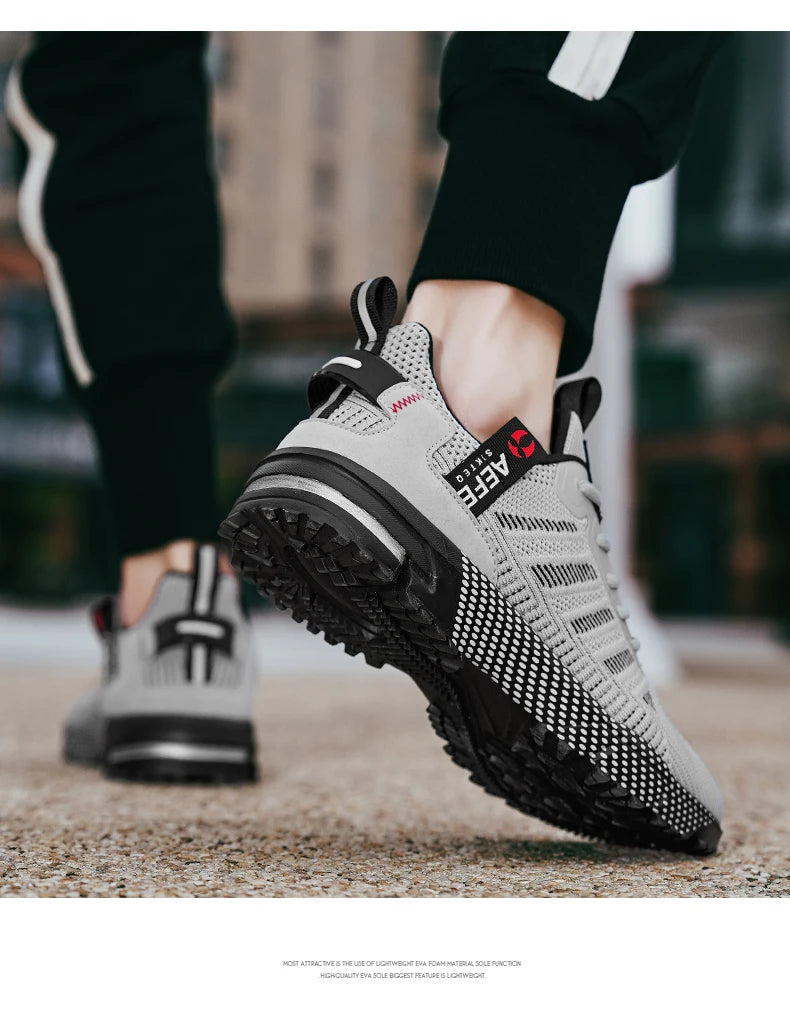 New Men Running Shoes Breathable Outdoor Sports Shoes/Lightweight Sneakers for Men Comfortable Athletic Training Footwear