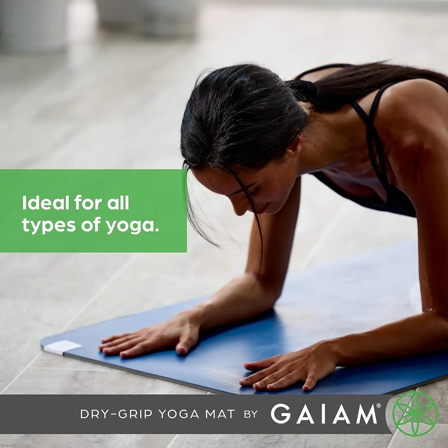 5mm Thick Non-Slip Yoga Mat for Hot Yoga/Pilates & Fitness Cushioned Support 68x24 Inches