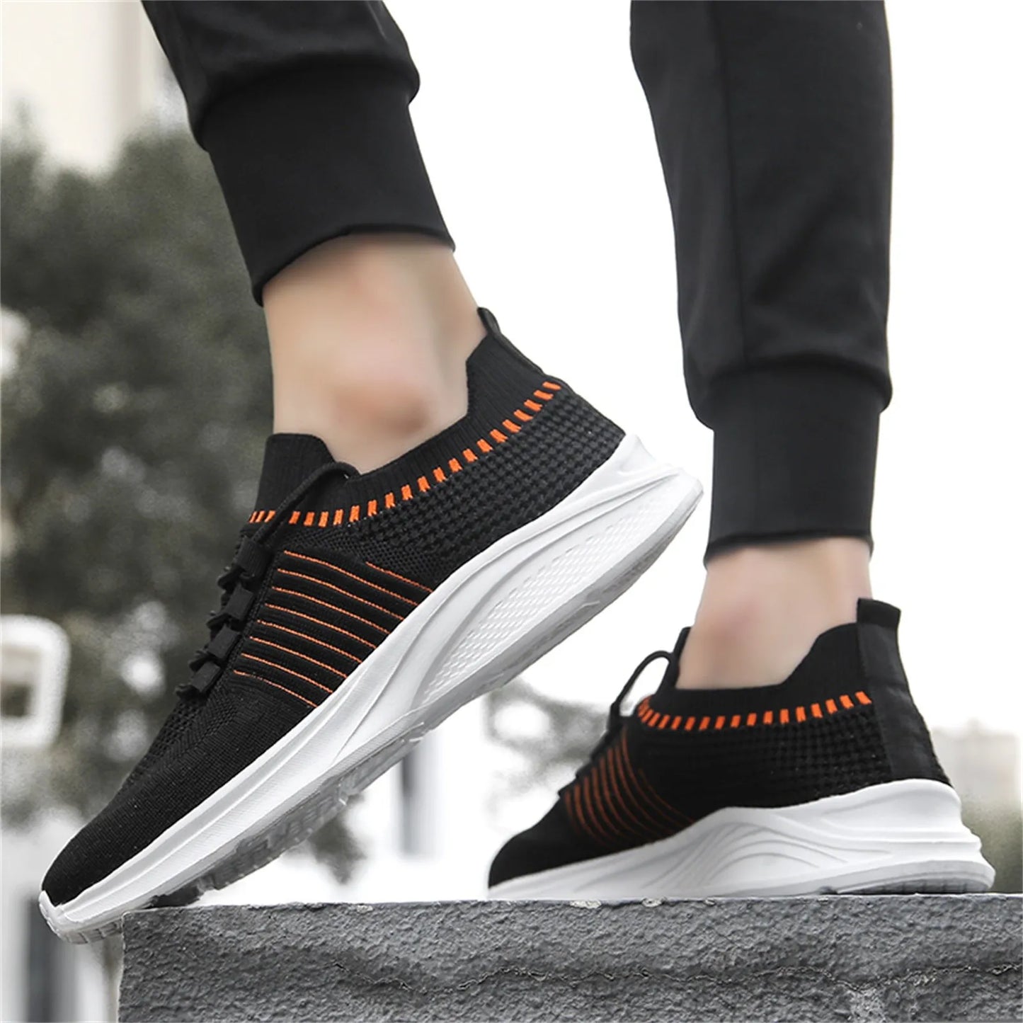 Men's Athletic Sneaker Men Shoes Summer Lightweight/Breathable Lace Up Casual Shoes Running Shoes Mens Shoes