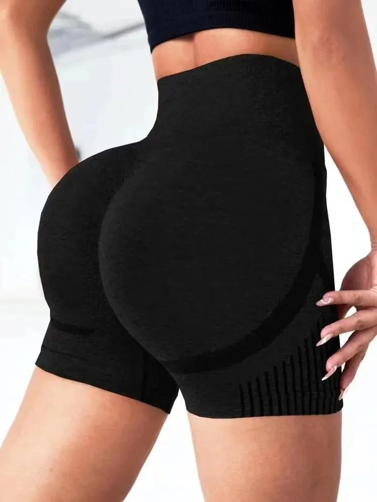 Yoga Shorts Cross-border Honey Buttocks Buttocks Sports High Waist/Abdomen Stretch Tight-fitting Anti-glare Quick-drying Fitness