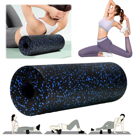 Round Foam Roller Full Body Massage Heavy Duty Massage Roller/Portable Yoga Workout Roller for Stretching Fitness Pilates