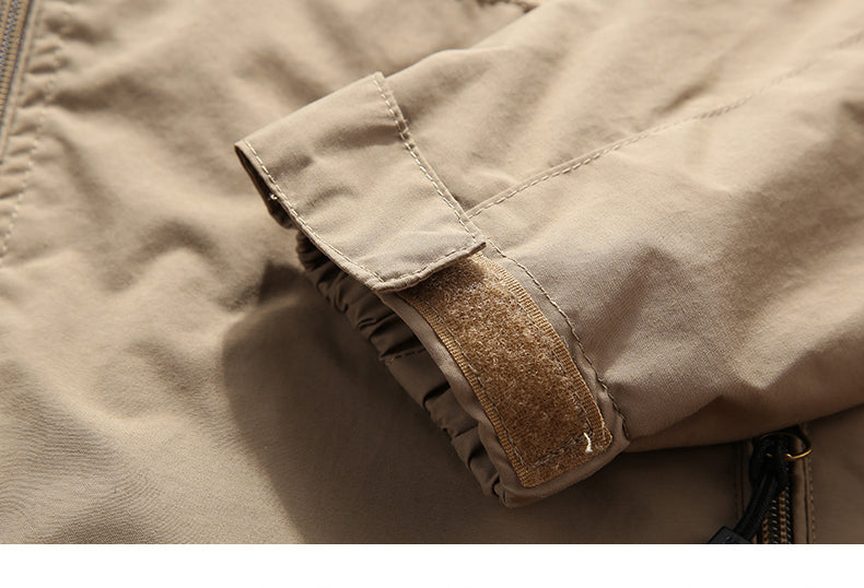 Spring Men Outdoor Waterproof Jacket Plus Size Windbreaker Rain Coat/Breathable Fishing Camping Tactical Jackets Male Clothing