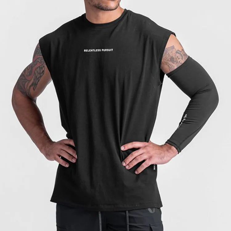 Men's Summer Casual Tank Top Gym Fitness Quick Dry Running/Sleeveless Shirt Sports Vest Undershirt Male Bodybuilding Clothing