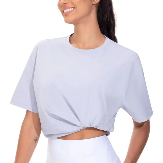 THE GYM PEOPLE Women's Oversized T Shirts Summer/Casual Short Sleeve Tops Crewneck Loose Workout Basic Tees