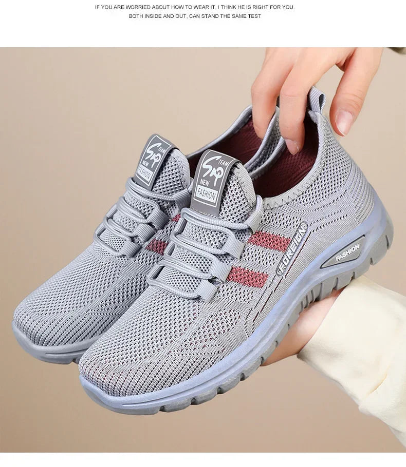 Spring Fashion Women's Shoes High quality Anti slip and Wear resistant/Sports Shoes Mesh Breathable Walking Shoes Designer