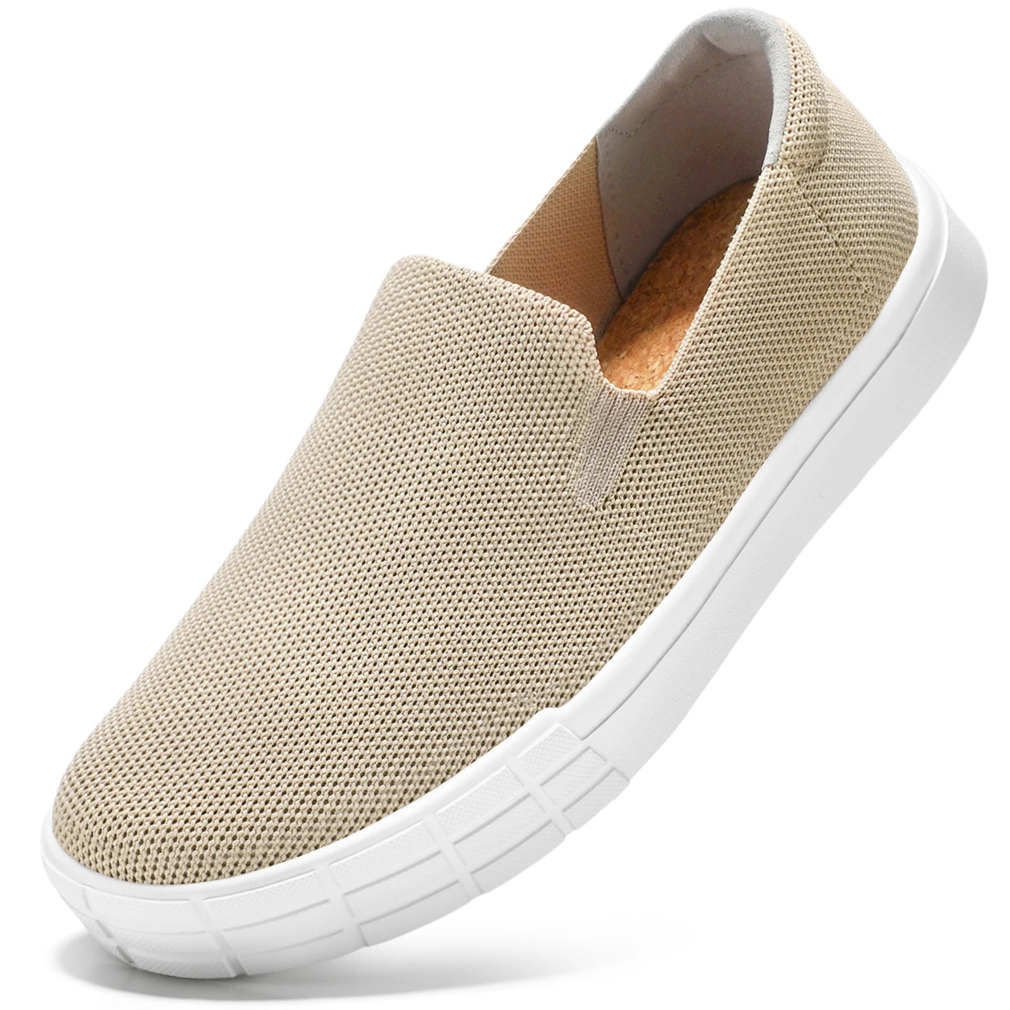 STQ Knit Slip on Shoes Women Breathable Loafers/Comfortable Knit Casual Shoes for Women