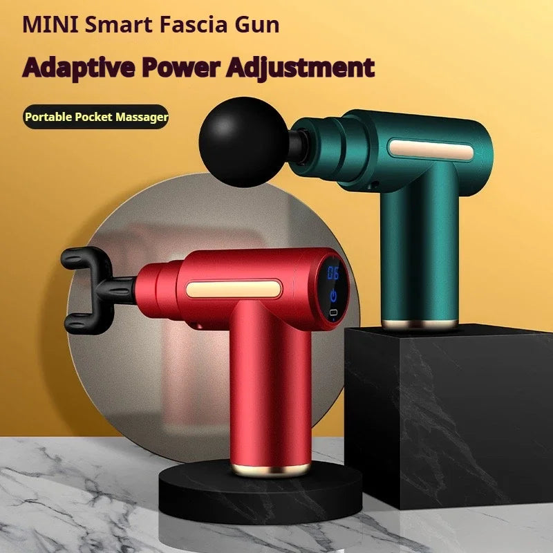 New Portable Fascia Gun Deep Tissue Massage Mini Lightweight/and Adjustable Speed Massage Equipment Suitable for the Whole Body
