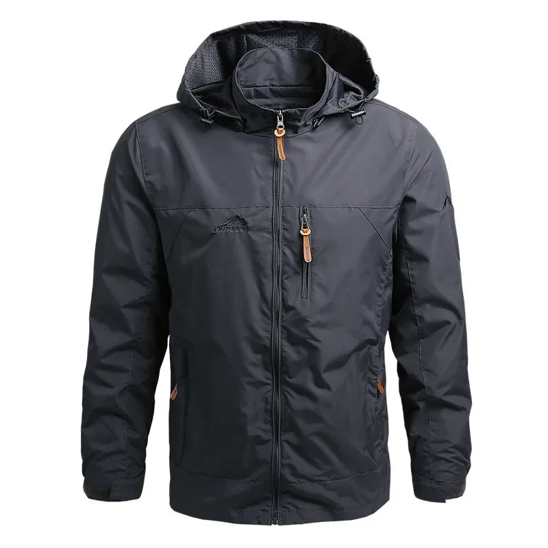 Windbreaker Men Tactical Jacket Waterproof Outdoor Hooded Coat/Sports Military Size S-5XL Field Climbing Thin Outwear
