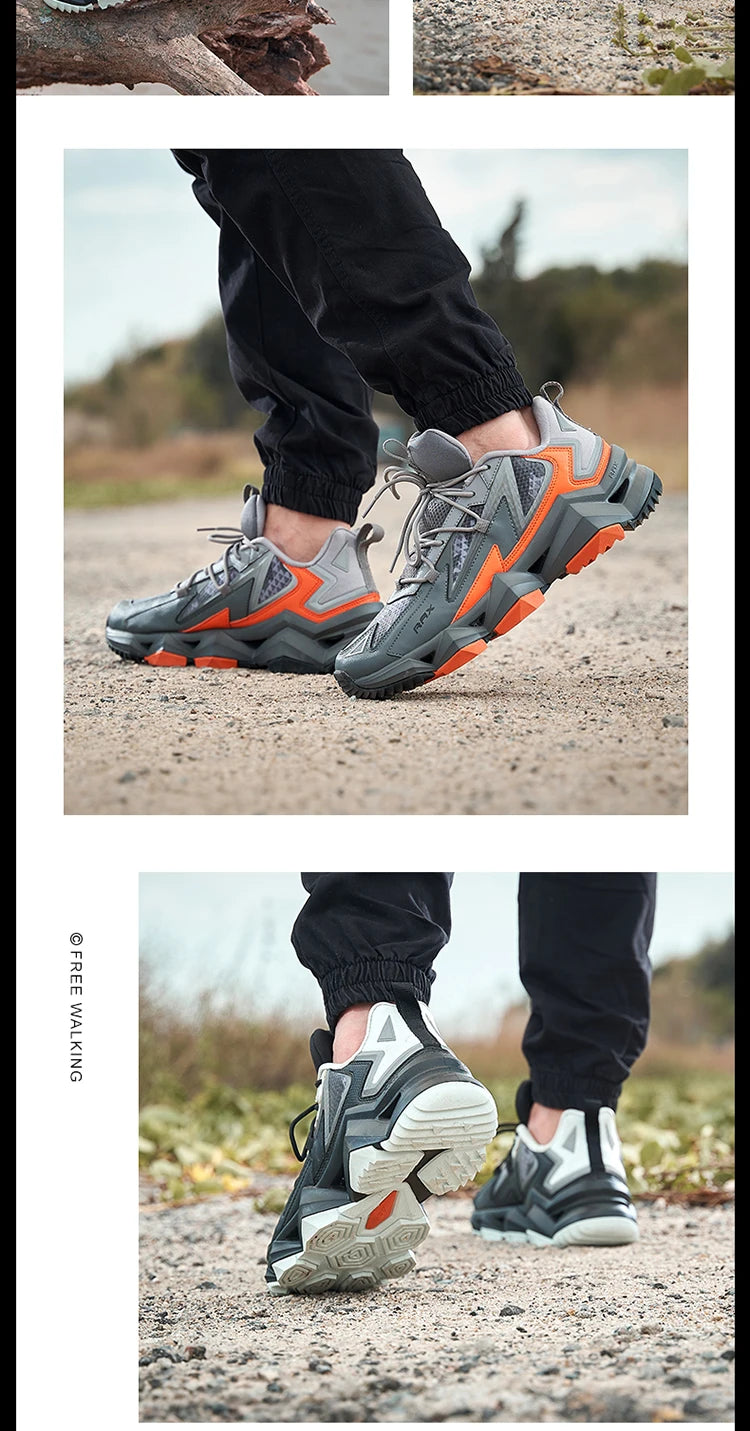 Rax Men Waterproof Hiking Shoes Breathable Hiking Boots/Outdoor Trekking Sports Sneakers Tactical Shoes