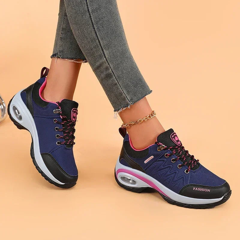 Women's Hiking Shoes Fashionable Luxurious Wedge Running Shoes/Shock-absorbing Breathable Comfortable Outdoor Camping Sneakers