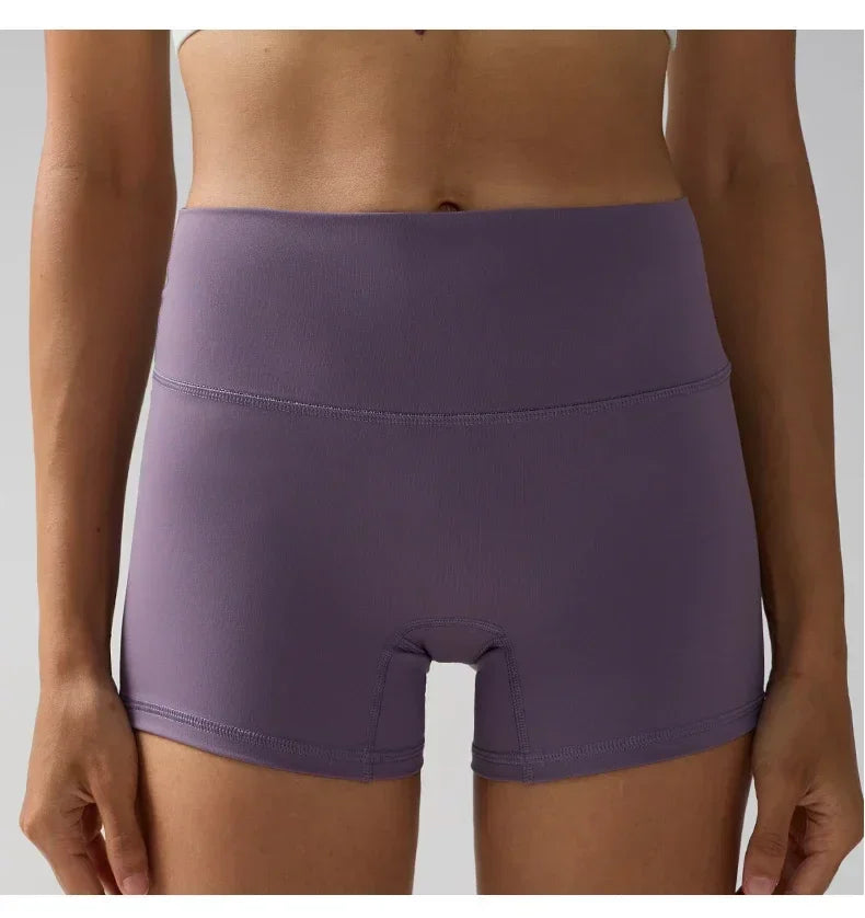 Women's Sports Yoga Shorts with High Waist Hip Lift Fitness/Running Cycling, 3-point Shorts Quick Drying Women's Yoga Short