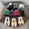 Quilted Turn lock Mules Slides Women Designer Mules mirror quality/Designer Loafers 100% Real Lambskin Size 34-42 Luxury Slip-On