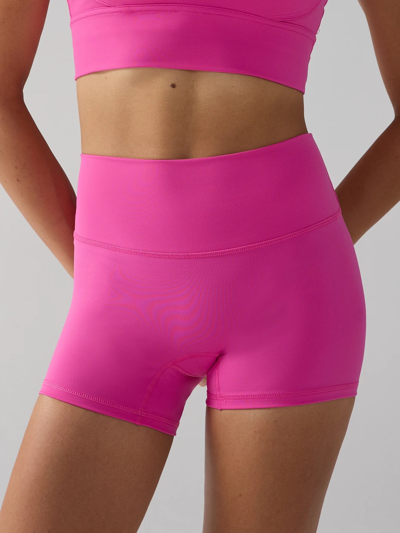 Women's Sports Yoga Shorts with High Waist Hip Lift Fitness/Running Cycling, 3-point Shorts Quick Drying Women's Yoga Short