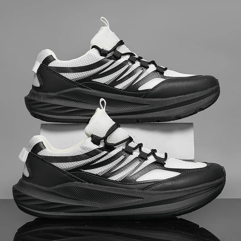 Extra Wide Feet Men Mesh Athletic Sneakers Lightweight Breathable/Casual Trainers Shock Absorb Insole Outdoor Jogging Footwear