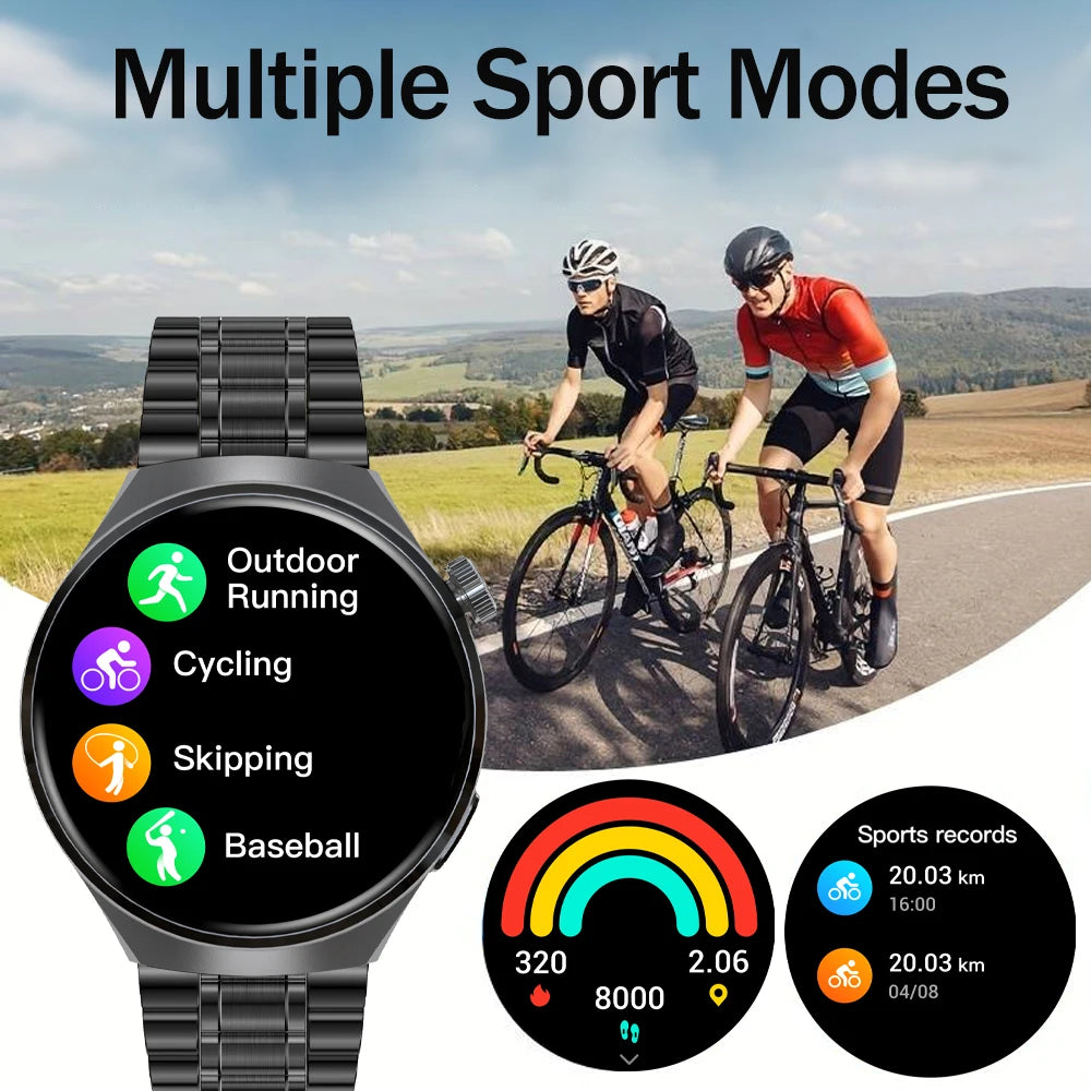 SENBONO Men's Smart Watch Heart Rate Blood Oxygen Monitor/Bluetooth Call Multiple Sport Modes Voice Assistant Smartwatch for Men