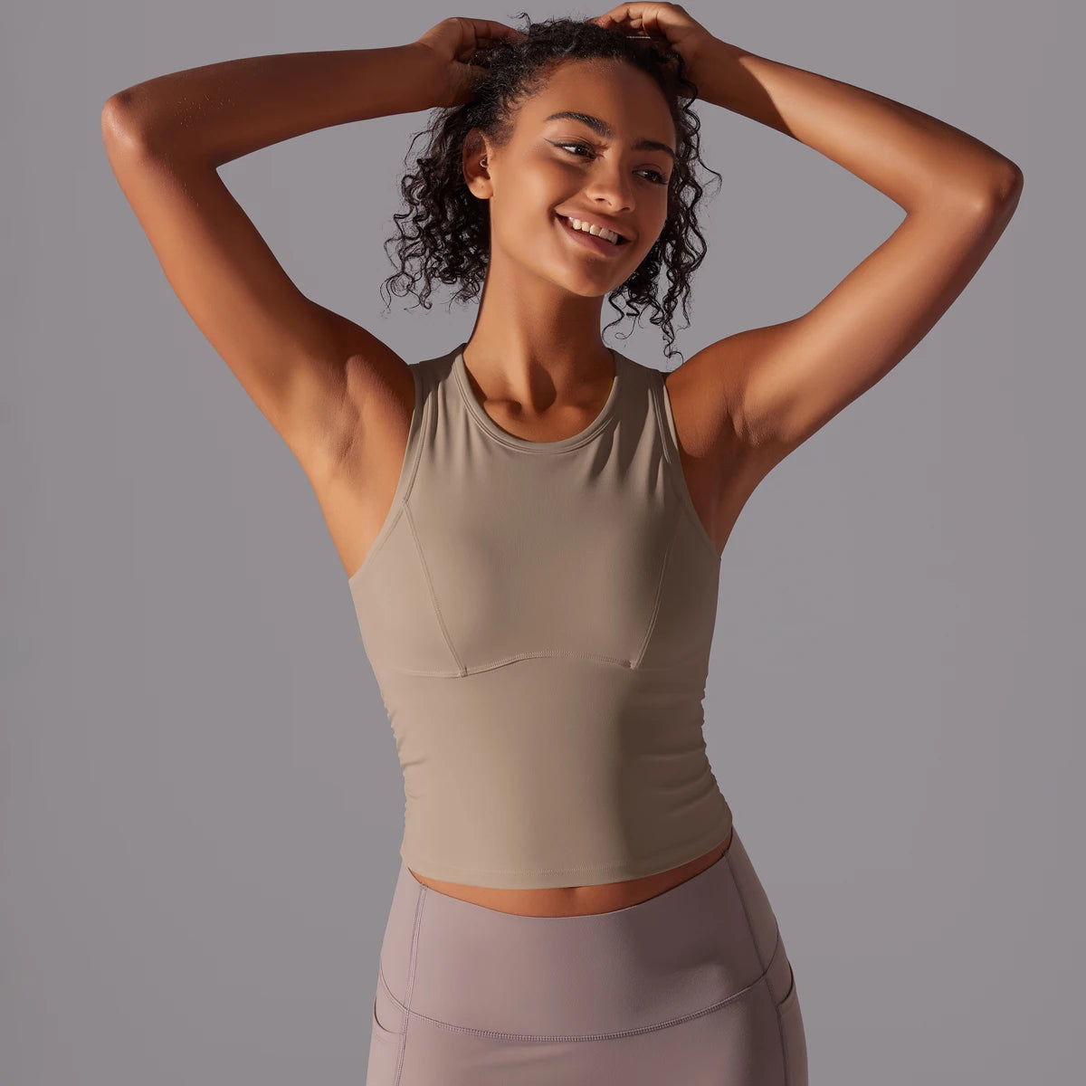 Sleeveless Yoga Vest Slim Sportswear  Stretchy Slim Sports Bra/Breathable Pleated Tank Top Quick Dry Fitness Wear Sexy Slim Top