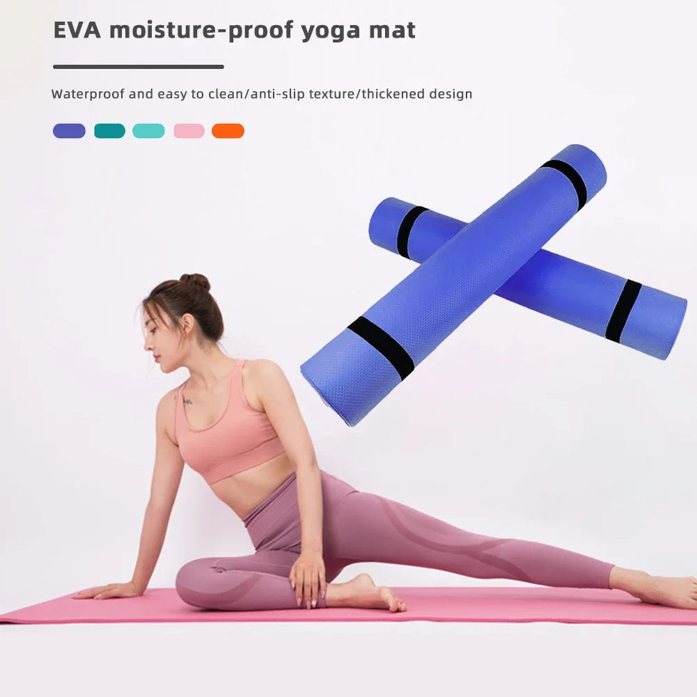 Fitness Non-Slip Eva Yoga-Mat Extra Thick Non-Slip Exercise Mat/Pad For Gym Workout Exercise foam pad Yoga mat towel