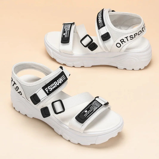 Sports Sandals Women's Beach Shoes Thin Straps Thick-Soled Shoe/Summer New Styles Soft Soles Versatile Comfortable Simple