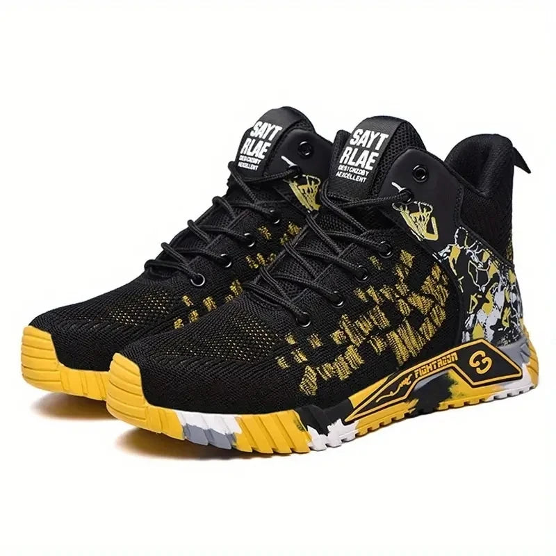Camo Camouflage High Top Steel Toe Safety Work Boots for Men/Anti-Smash Puncture Resistant Breathable Indestructible