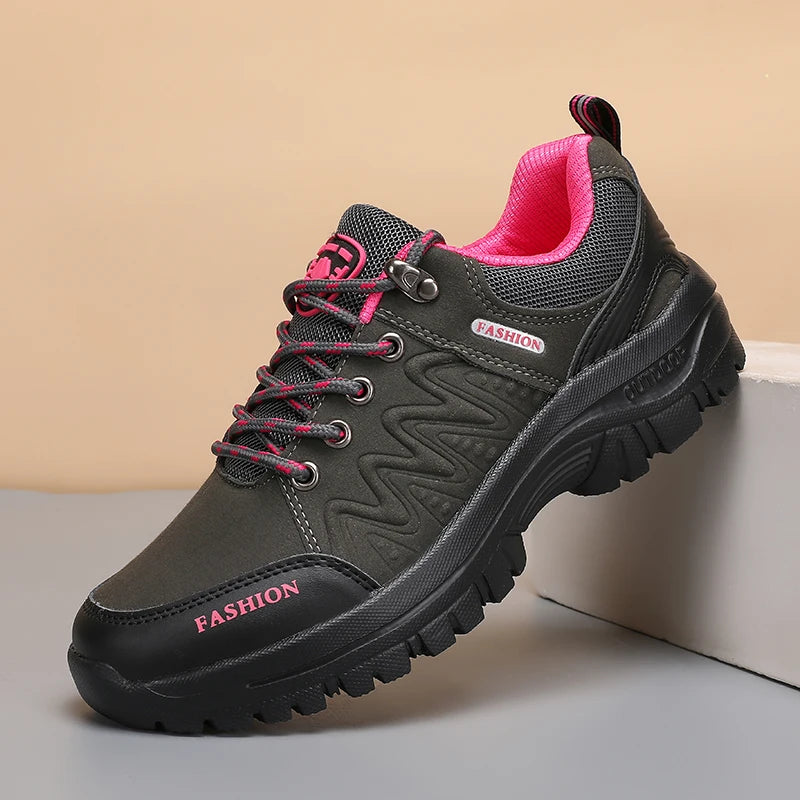 Outdoor Hiking Shoes for Women Anti Slip Comfortable Lightweight/Luxury Brand Waterproof Platform Trekking New Women's Sneakers